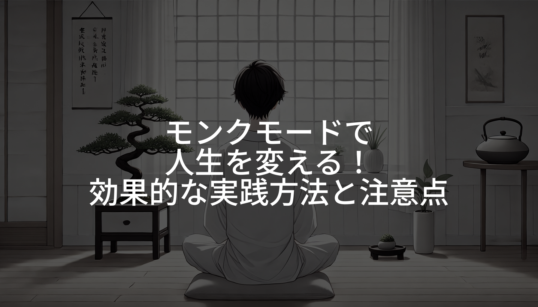 モンクモードで人生を変える